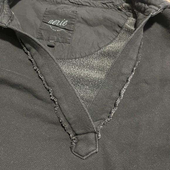 Aerie Soft & Cozy Oversized Sweatshirt Women’s Small Black - Picture 8 of 15